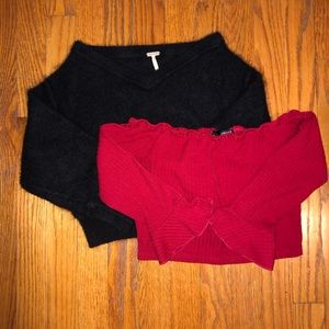 Free People Cropped Sweater